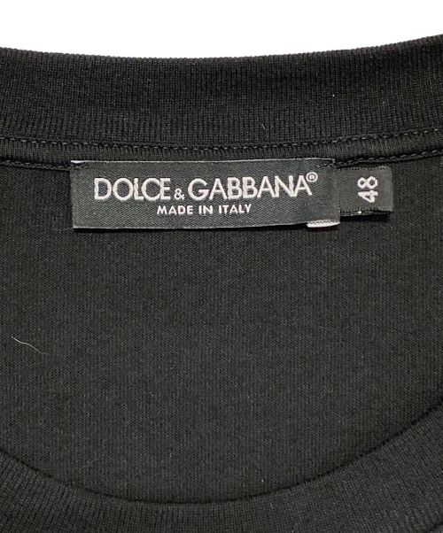 DOLCE & GABBANA（ドルチェ＆ガッバーナ）DOLCE & GABBANA (ドルチェ＆ガッバーナ) 半袖Tシャツ ブラック サイズ:48の古着・服飾アイテム