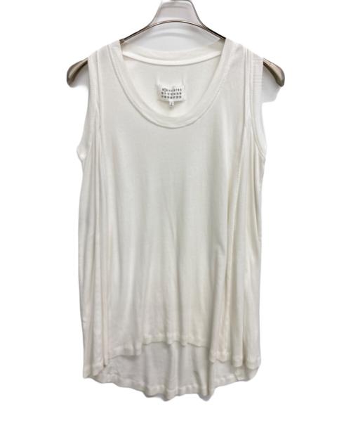 Maison Margiela（メゾンマルジェラ）Maison Margiela (メゾンマルジェラ) タンクトップ ホワイト サイズ:36の古着・服飾アイテム