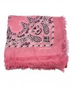 Saint Laurent Parisサンローランパリ）の古着「Saint Laurent Scarf」｜ピンク