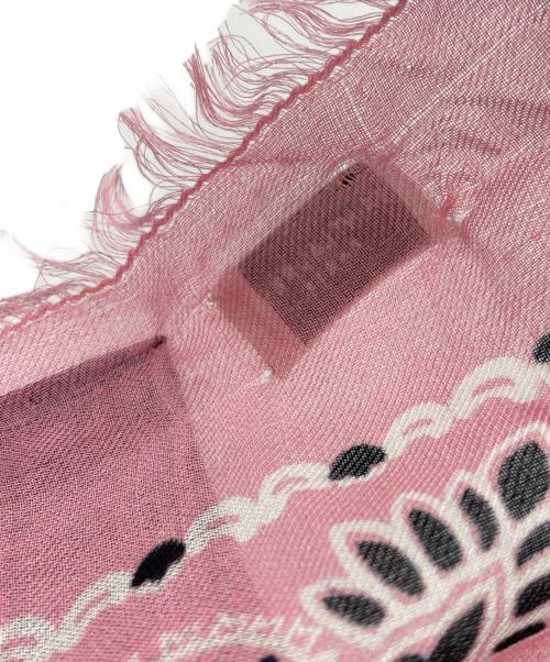 Saint Laurent Paris（サンローランパリ）Saint Laurent Paris (サンローランパリ) Saint Laurent Scarf ピンクの古着・服飾アイテム