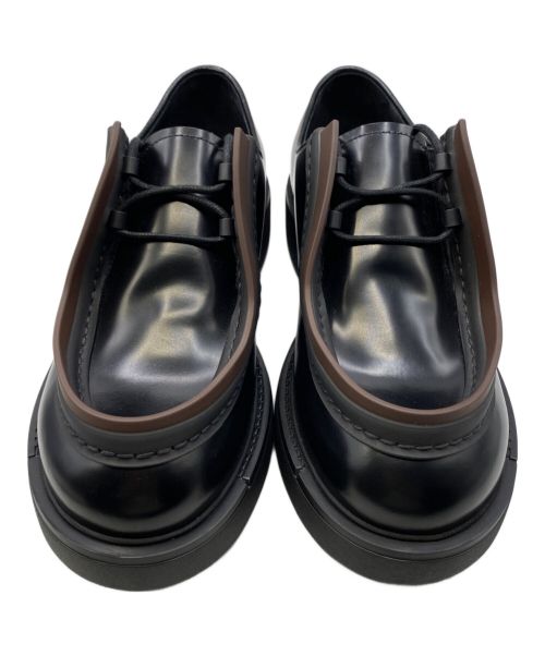 PRADA（プラダ）PRADA (プラダ) ブラッシュドレザー レースアップ シューズ ブラウン サイズ:7の古着・服飾アイテム