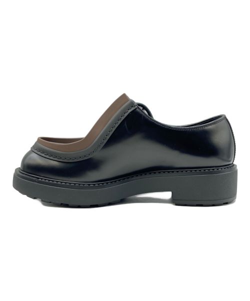 PRADA（プラダ）PRADA (プラダ) ブラッシュドレザー レースアップ シューズ ブラウン サイズ:7の古着・服飾アイテム