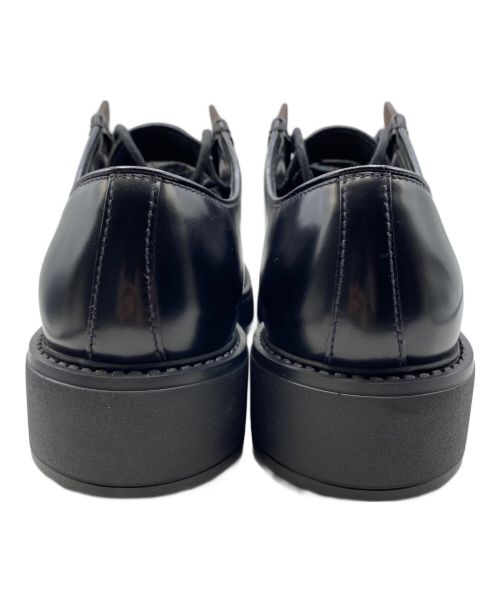 PRADA（プラダ）PRADA (プラダ) ブラッシュドレザー レースアップ シューズ ブラウン サイズ:7の古着・服飾アイテム