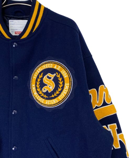 SUPREME（シュプリーム）SUPREME (シュプリーム) Veritas Varsity Jacket ネイビー サイズ:Lの古着・服飾アイテム