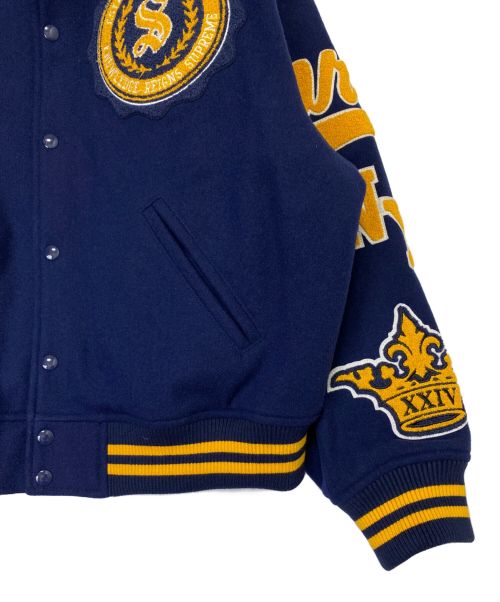 SUPREME（シュプリーム）SUPREME (シュプリーム) Veritas Varsity Jacket ネイビー サイズ:Lの古着・服飾アイテム