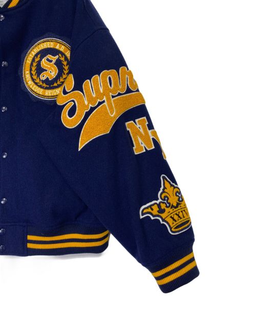 SUPREME（シュプリーム）SUPREME (シュプリーム) Veritas Varsity Jacket ネイビー サイズ:Lの古着・服飾アイテム
