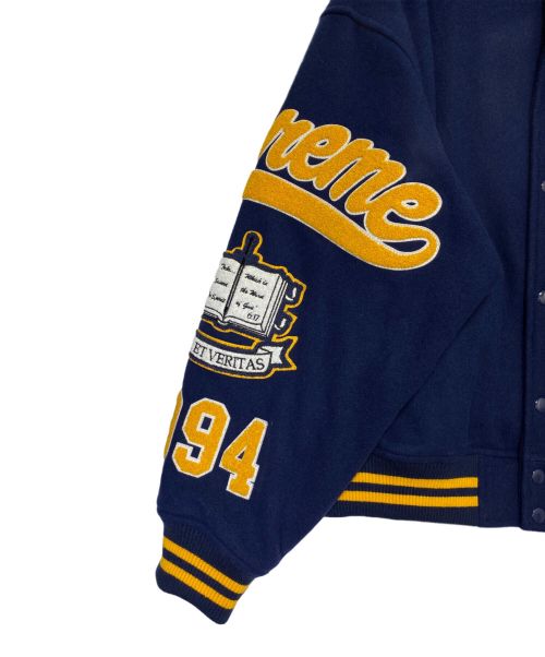SUPREME（シュプリーム）SUPREME (シュプリーム) Veritas Varsity Jacket ネイビー サイズ:Lの古着・服飾アイテム
