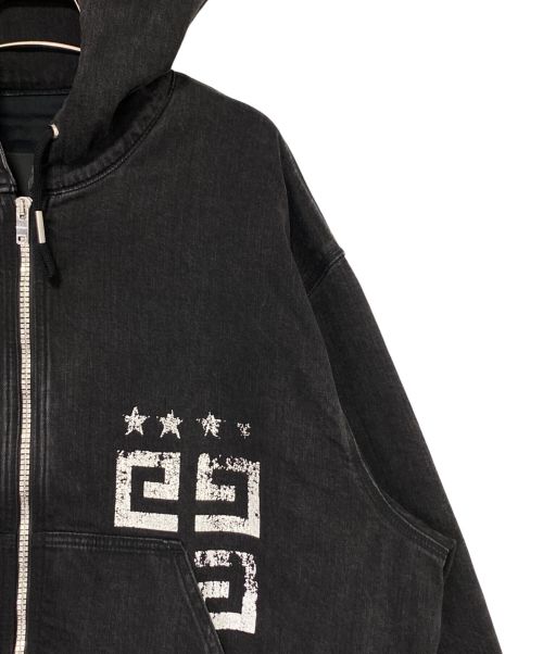 GIVENCHY（ジバンシィ）GIVENCHY (ジバンシィ) ジップアップフーディー グレー サイズ:Mの古着・服飾アイテム