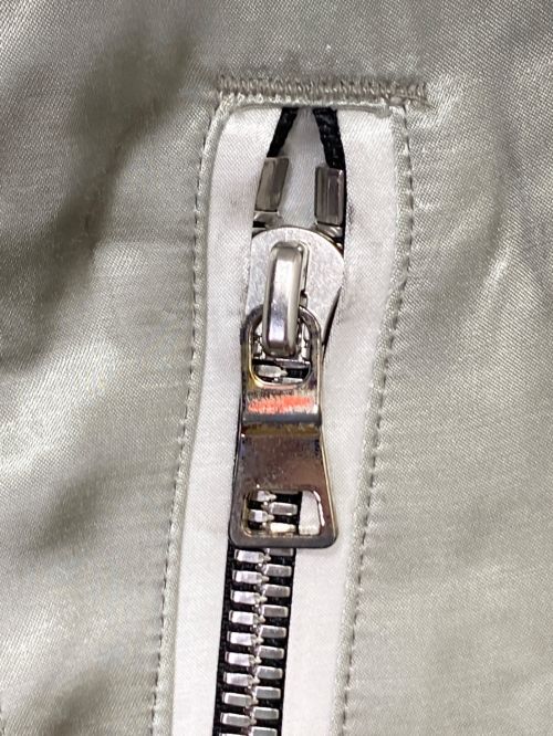 BALMAIN（バルマン）BALMAIN (バルマン) LOGO EMBROIDERED VARSITY JACKET シルバー サイズ:48の古着・服飾アイテム