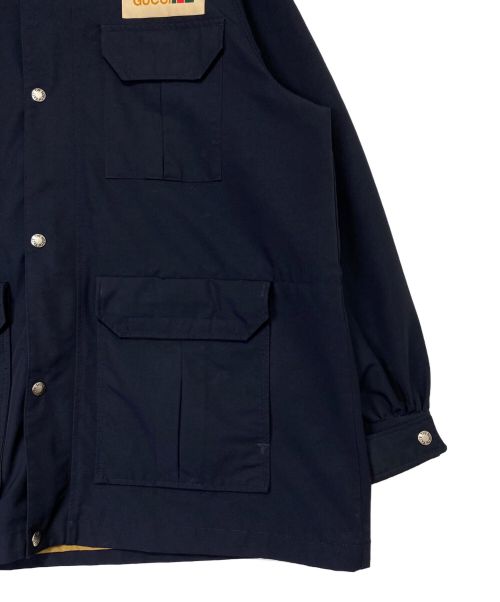 GUCCI（グッチ）GUCCI (グッチ) THE NORTH FACE (ザ ノース フェイス) Nylon Mountain Jacket ネイビー サイズ:Lの古着・服飾アイテム