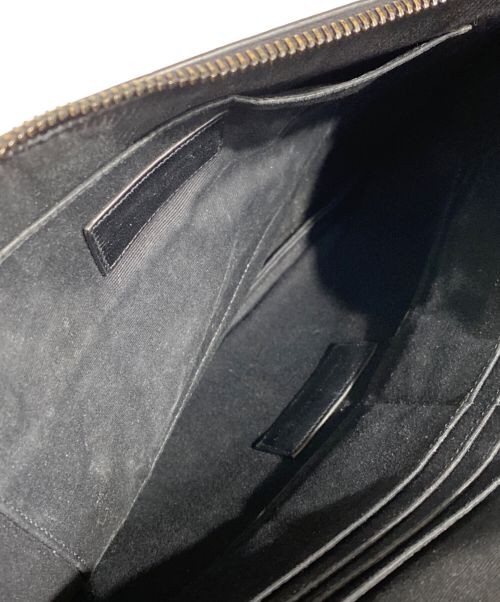 Saint Laurent Paris（サンローランパリ）Saint Laurent Paris (サンローランパリ) モノグラムクラッチバッグ ブラックの古着・服飾アイテム