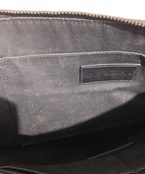Saint Laurent Paris（サンローランパリ）Saint Laurent Paris (サンローランパリ) モノグラムクラッチバッグ ブラックの古着・服飾アイテム