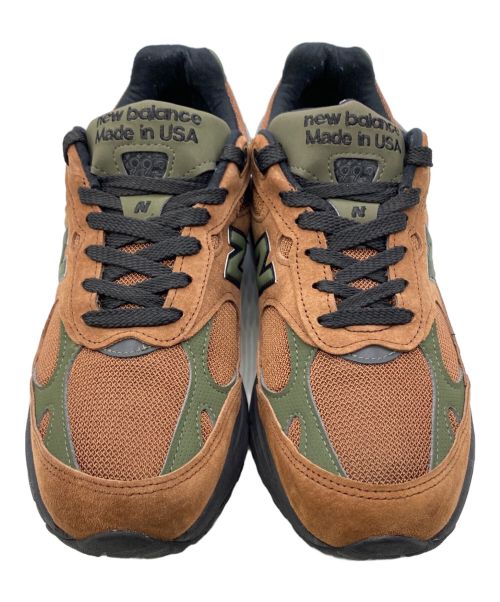 NEW BALANCE（ニューバランス）NEW BALANCE (ニューバランス) Aime Leon Dore (エメ レオン ドレ) MR993ALD グリーン×ブラウン サイズ:27.5cm(US9.5)の古着・服飾アイテム