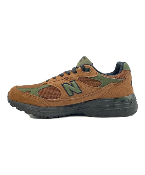 NEW BALANCE（ニューバランス）NEW BALANCE (ニューバランス) Aime Leon Dore (エメ レオン ドレ) MR993ALD グリーン×ブラウン サイズ:27.5cm(US9.5)の古着・服飾アイテム