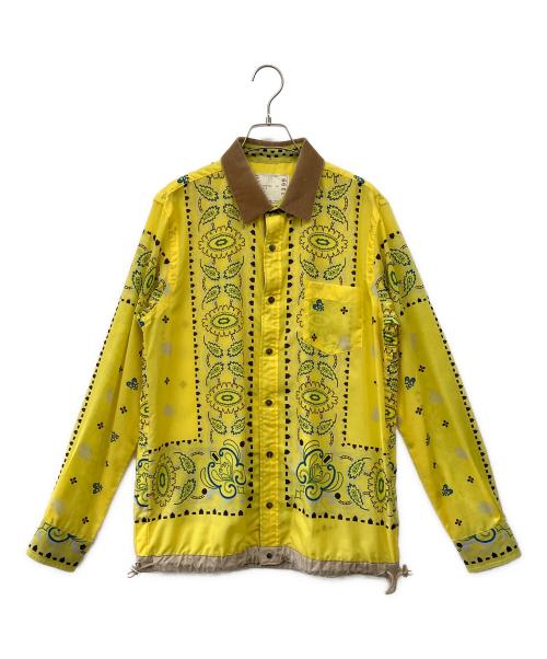 sacai（サカイ）sacai (サカイ) Banndana Shirt イエロー サイズ:３の古着・服飾アイテム