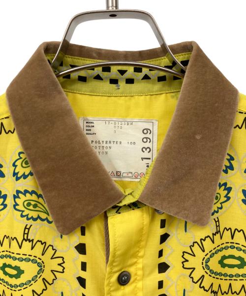sacai（サカイ）sacai (サカイ) Banndana Shirt イエロー サイズ:３の古着・服飾アイテム