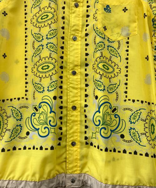 sacai（サカイ）sacai (サカイ) Banndana Shirt イエロー サイズ:３の古着・服飾アイテム