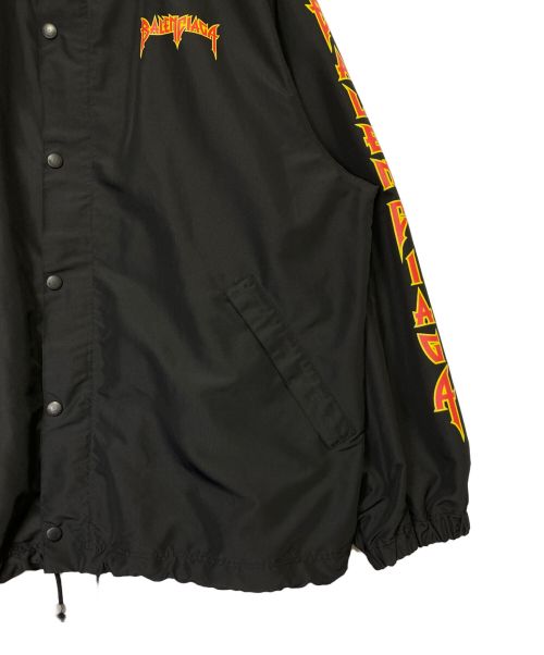 BALENCIAGA（バレンシアガ）BALENCIAGA (バレンシアガ) メタルロゴウィンドブレーカーブルゾン ブラック サイズ:46の古着・服飾アイテム