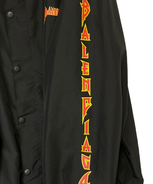 BALENCIAGA（バレンシアガ）BALENCIAGA (バレンシアガ) メタルロゴウィンドブレーカーブルゾン ブラック サイズ:46の古着・服飾アイテム