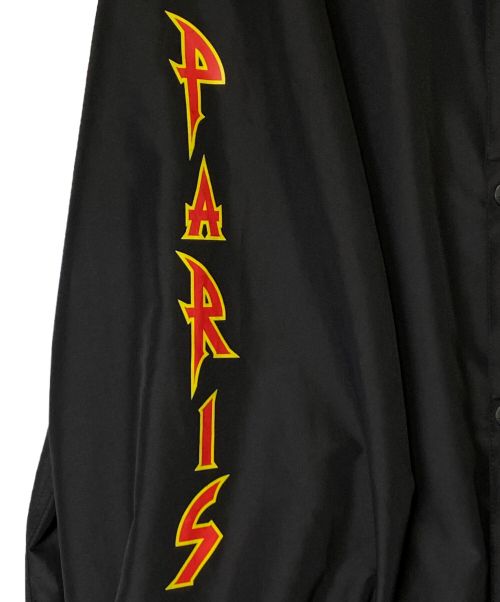 BALENCIAGA（バレンシアガ）BALENCIAGA (バレンシアガ) メタルロゴウィンドブレーカーブルゾン ブラック サイズ:46の古着・服飾アイテム