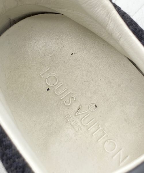 LOUIS VUITTON（ルイ ヴィトン）LOUIS VUITTON (ルイ ヴィトン) ランウェイダミエキャンバススニーカー ブラック サイズ:8の古着・服飾アイテム