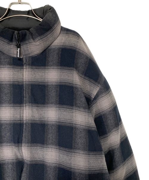 SUPREME（シュプリーム）SUPREME (シュプリーム) Flannel Reversible Puffer Jacket ブラック サイズ:Lの古着・服飾アイテム