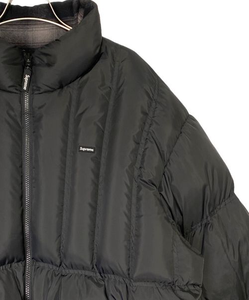 SUPREME（シュプリーム）SUPREME (シュプリーム) Flannel Reversible Puffer Jacket ブラック サイズ:Lの古着・服飾アイテム