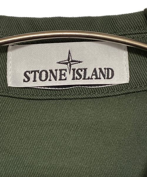 STONE ISLAND（ストーンアイランド）STONE ISLAND (ストーンアイランド) コンパスバッジ シャツジャケット オリーブ サイズ:Mの古着・服飾アイテム