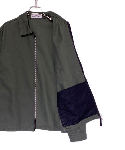 STONE ISLAND（ストーンアイランド）STONE ISLAND (ストーンアイランド) コンパスバッジ シャツジャケット オリーブ サイズ:Mの古着・服飾アイテム