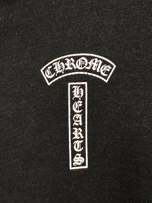 CHROME HEARTS（クロムハーツ）CHROME HEARTS (クロムハーツ) アーチロゴプリントジップアップパーカー ブラック サイズ:Lの古着・服飾アイテム