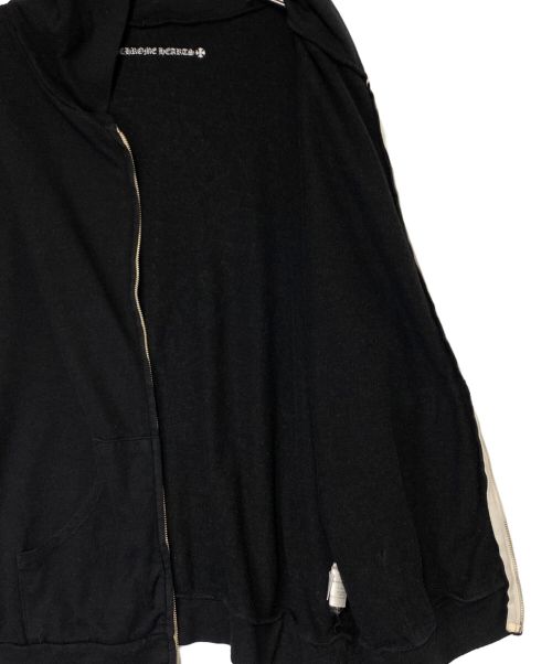 CHROME HEARTS（クロムハーツ）CHROME HEARTS (クロムハーツ) アーチロゴプリントジップアップパーカー ブラック サイズ:Lの古着・服飾アイテム