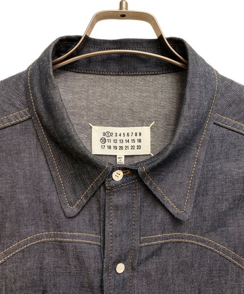 Maison Margiela（メゾンマルジェラ）Maison Margiela (メゾンマルジェラ) 24SS コットンポケットデニムウエスタンシャツ インディゴ サイズ:42の古着・服飾アイテム