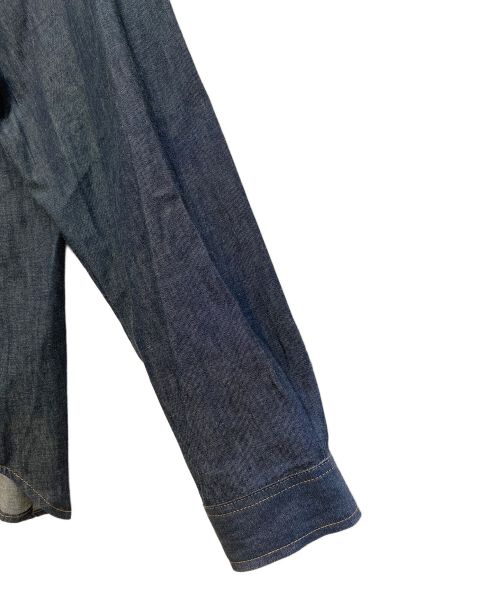 Maison Margiela（メゾンマルジェラ）Maison Margiela (メゾンマルジェラ) 24SS コットンポケットデニムウエスタンシャツ インディゴ サイズ:42の古着・服飾アイテム