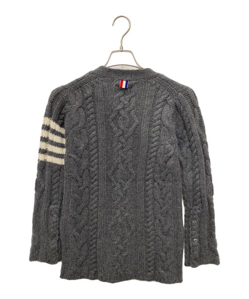 Thom Browne（トムブラウン）Thom Browne (トムブラウン) ニットカーディガン グレー サイズ:０の古着・服飾アイテム