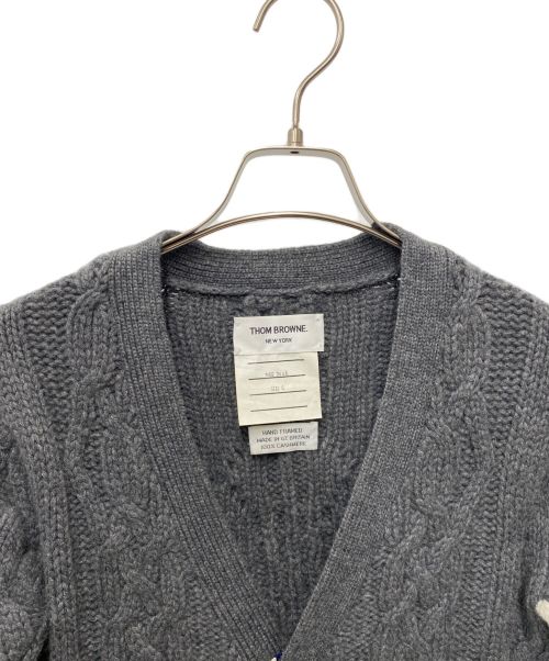 Thom Browne（トムブラウン）Thom Browne (トムブラウン) ニットカーディガン グレー サイズ:０の古着・服飾アイテム