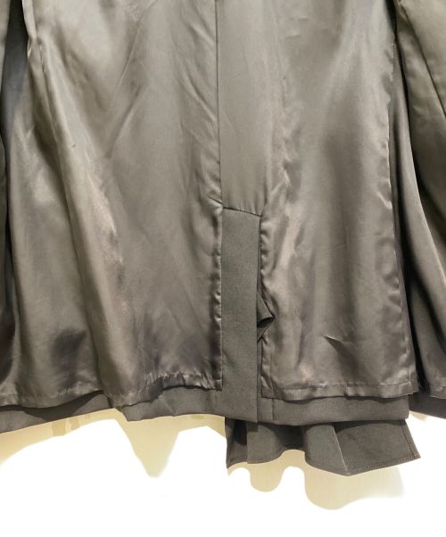 Yohji Yamamoto pour homme（ヨウジヤマモト プールオム）Yohji Yamamoto pour homme (ヨウジヤマモト プールオム) WOOL GABARDINE LEFT SIDE DRAPED JACKET ブラック サイズ:3の古着・服飾アイテム