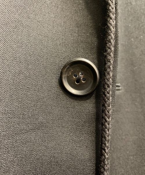 Yohji Yamamoto pour homme（ヨウジヤマモト プールオム）Yohji Yamamoto pour homme (ヨウジヤマモト プールオム) WOOL GABARDINE LEFT SIDE DRAPED JACKET ブラック サイズ:3の古着・服飾アイテム