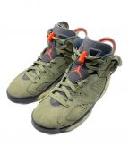 NIKE×Travis Scottナイキ×トラヴィススコット）の古着「Air Jordan 6 Retro」｜オリーブ