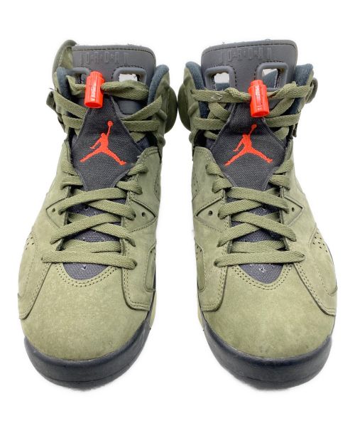 NIKE（ナイキ）NIKE (ナイキ) Travis Scott (トラヴィス スコット) Air Jordan 6 Retro オリーブ サイズ:26cm(US8)の古着・服飾アイテム