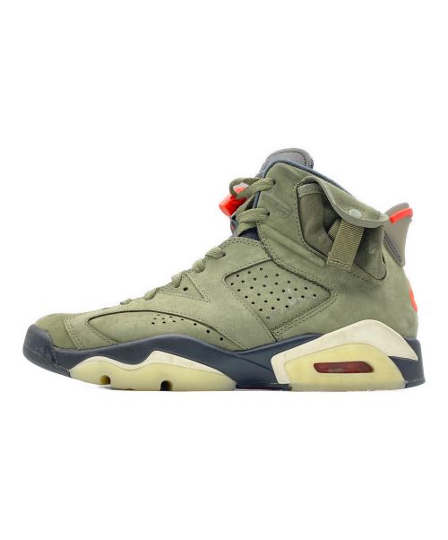 NIKE（ナイキ）NIKE (ナイキ) Travis Scott (トラヴィス スコット) Air Jordan 6 Retro オリーブ サイズ:26cm(US8)の古着・服飾アイテム