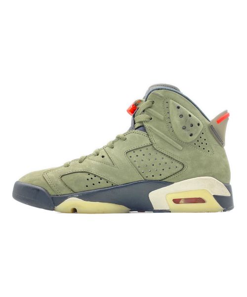 NIKE（ナイキ）NIKE (ナイキ) Travis Scott (トラヴィス スコット) Air Jordan 6 Retro オリーブ サイズ:26cm(US8)の古着・服飾アイテム