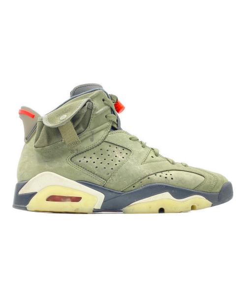 NIKE（ナイキ）NIKE (ナイキ) Travis Scott (トラヴィス スコット) Air Jordan 6 Retro オリーブ サイズ:26cm(US8)の古着・服飾アイテム