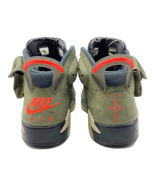 NIKE（ナイキ）NIKE (ナイキ) Travis Scott (トラヴィス スコット) Air Jordan 6 Retro オリーブ サイズ:26cm(US8)の古着・服飾アイテム
