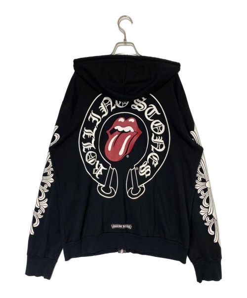 CHROME HEARTS（クロムハーツ）CHROME HEARTS (クロムハーツ) THE ROLLING STONES (ザ ローリングストーンズ) パーカー ブラック サイズ:Lの古着・服飾アイテム