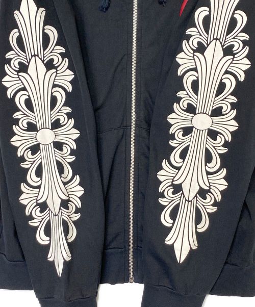 CHROME HEARTS（クロムハーツ）CHROME HEARTS (クロムハーツ) THE ROLLING STONES (ザ ローリングストーンズ) パーカー ブラック サイズ:Lの古着・服飾アイテム