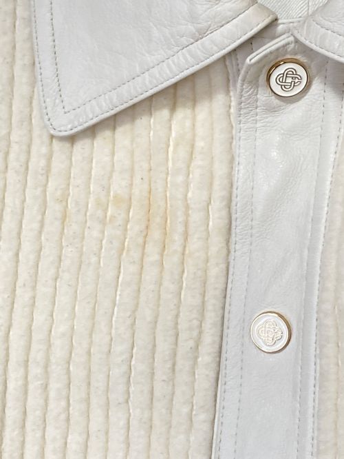 CASABLANCA（カサブランカ）CASABLANCA (カサブランカ) Jumbo Corduroy Overshirt ホワイト サイズ:Mの古着・服飾アイテム