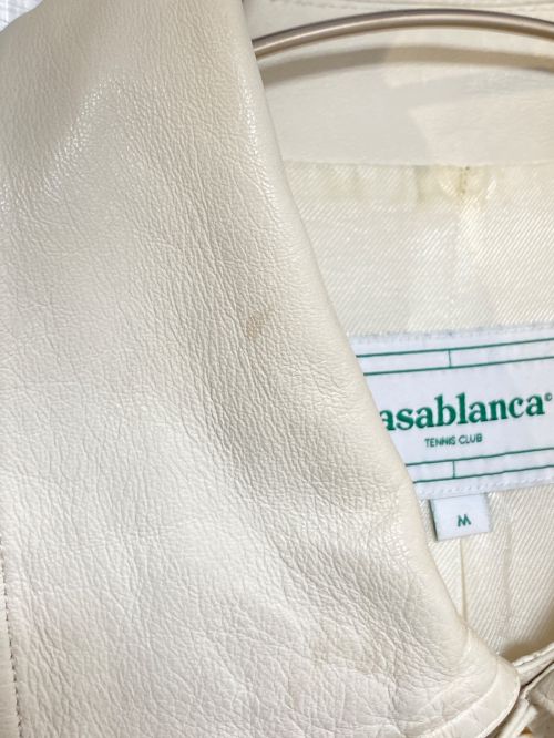 CASABLANCA（カサブランカ）CASABLANCA (カサブランカ) Jumbo Corduroy Overshirt ホワイト サイズ:Mの古着・服飾アイテム