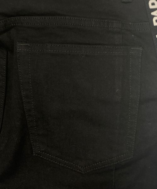 BALMAIN（バルマン）BALMAIN (バルマン) サイドラインバイカーデニムパンツ ブラック サイズ:30の古着・服飾アイテム