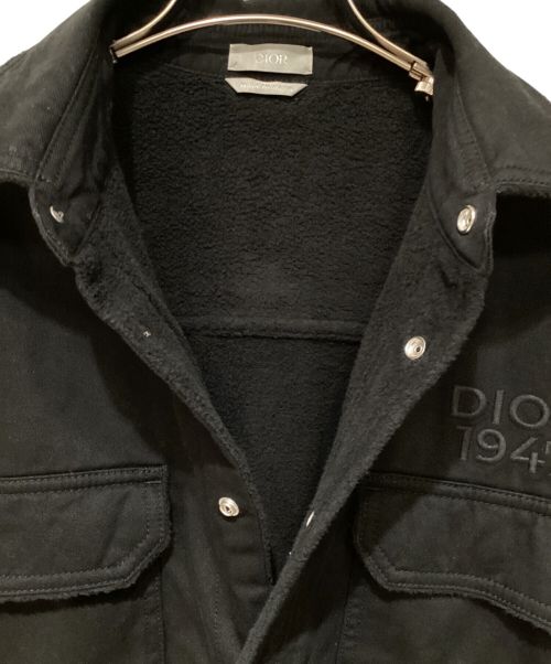 Dior（ディオール）Dior (ディオール) 24SS OVERSIZED SHIRT JACKET(オーバーサイズドシャツジャケット) ブラック サイズ:39の古着・服飾アイテム