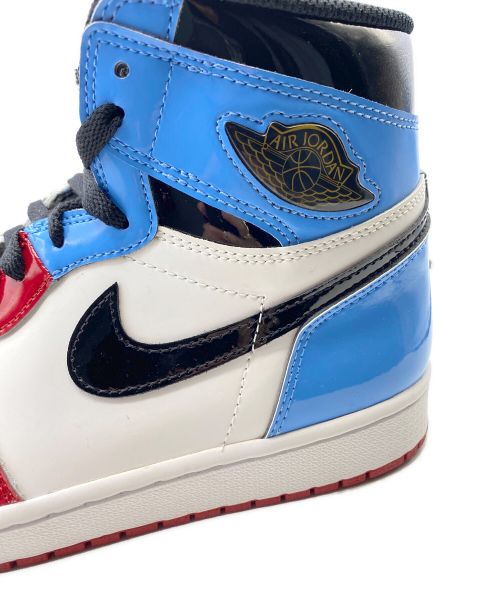 NIKE（ナイキ）NIKE (ナイキ) Air Jordan 1 High OG ホワイト×レッド×ブルー サイズ:27.5cm(US9.5)の古着・服飾アイテム